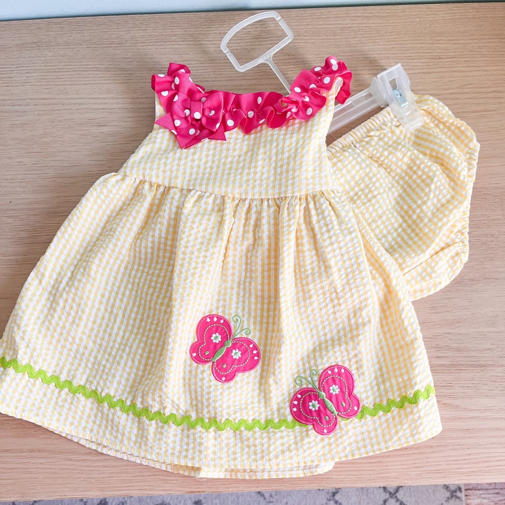 Bundle 4 ($10 items for $20) NWT Emily Rose seersucker dress | butterfly detail